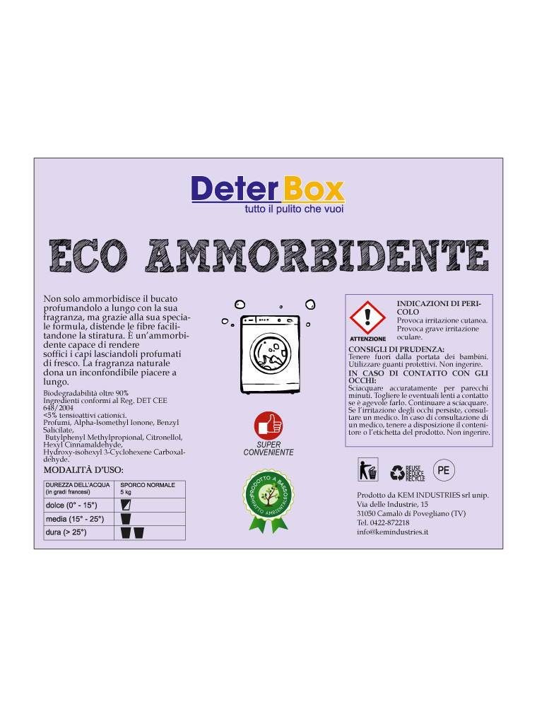 Eco Ammorbidente fresia sfuso