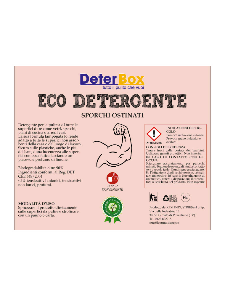Eco Detergente sporchi ostinati sfuso